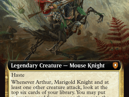 Arthur, Marigold Knight (Extended Art) [Bloomburrow Commander] Fashion