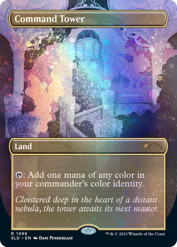 Command Tower (1697) (Rainbow Foil) [Secret Lair Drop Series] Sale