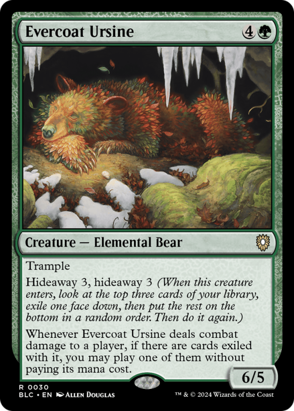 Evercoat Ursine [Bloomburrow Commander] Online Hot Sale