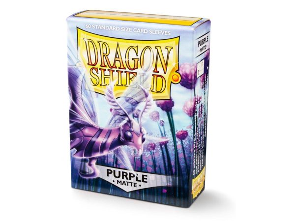 Dragon Shield Matte Sleeves - Standard Size Purple (60) Sale