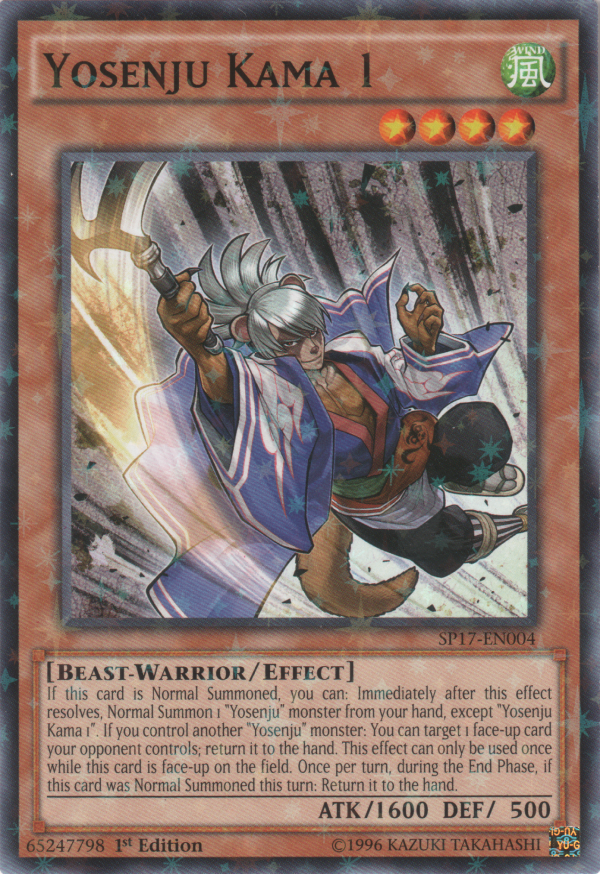 Yosenju Kama 1 [SP17-EN004] Starfoil Rare Online